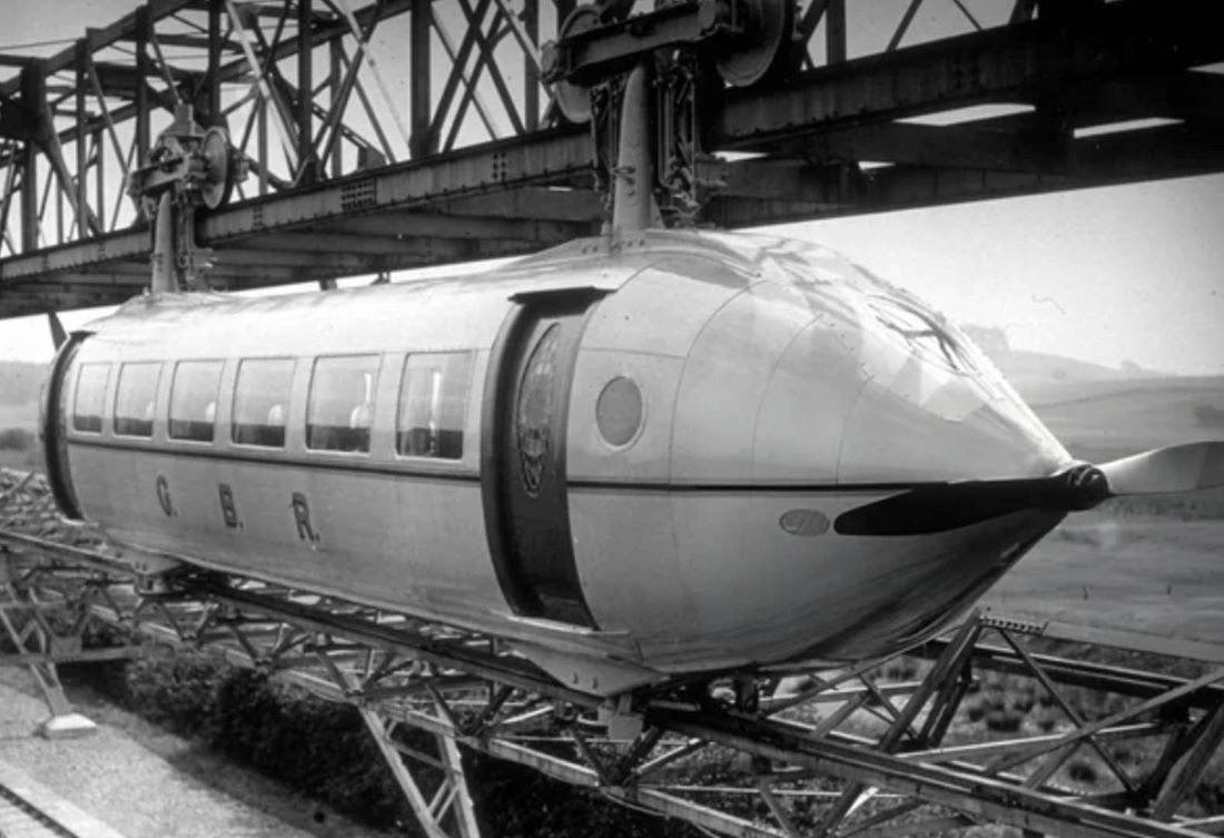 Name:  The Bennie Railplane being demonstrated in Glasgow. The Bennie Railplane was a form of rail tra.jpg
Views: 395
Size:  106.2 KB